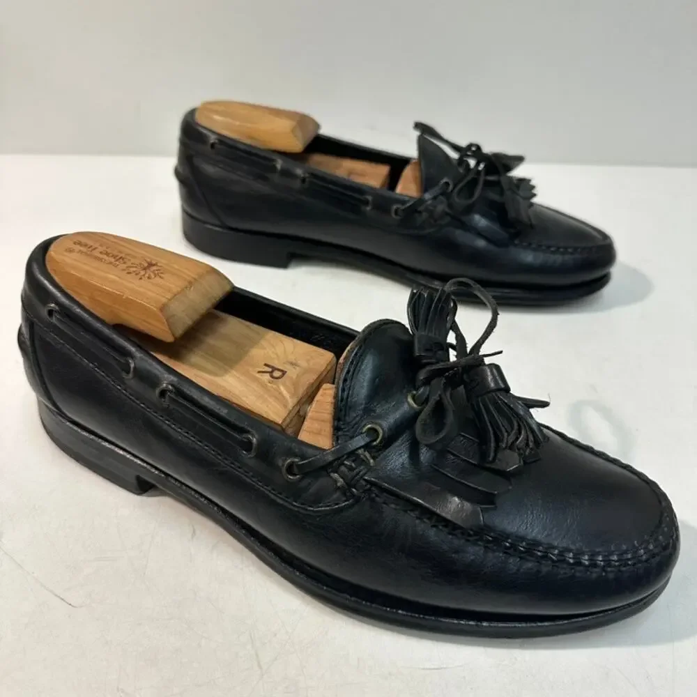 NEW HEELS Rancourt & Co x Polo Ralph Lauren Tassel Moccasin Loafer Maine USA 9 D